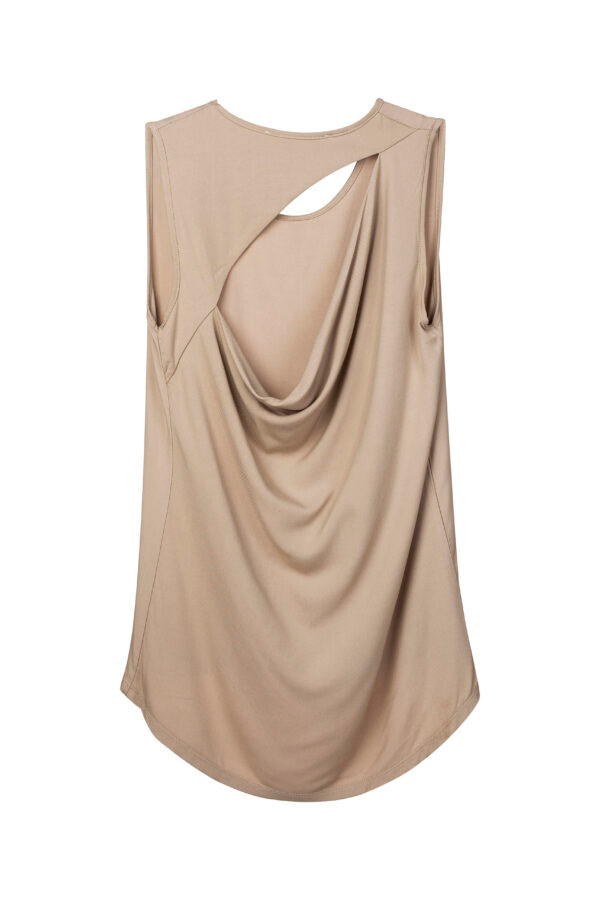 Alternative view of Draped slit back top