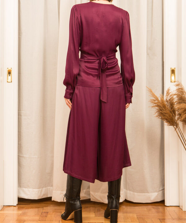Alternative view of Wild cherry jupe culotte