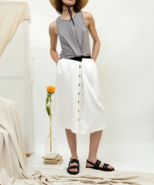 Buttoned Skirt