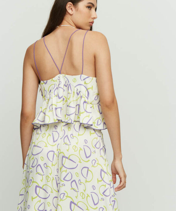 Alternative view of Ofilias printed top