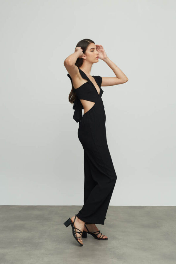 Alternative view of Oniyuri waffle jumpsuit