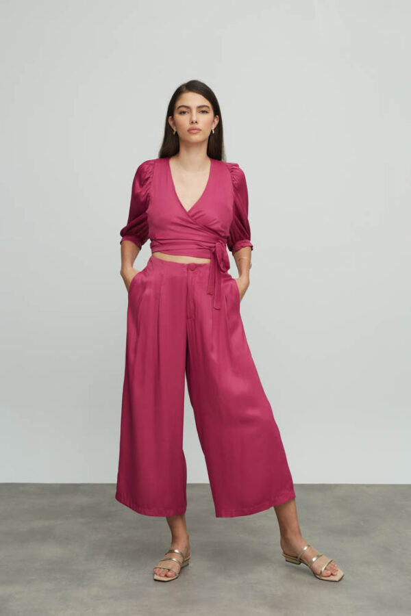 Alternative view of Kinmokusei satin pants