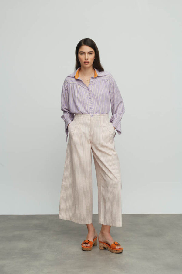 Asagao lilac shirt