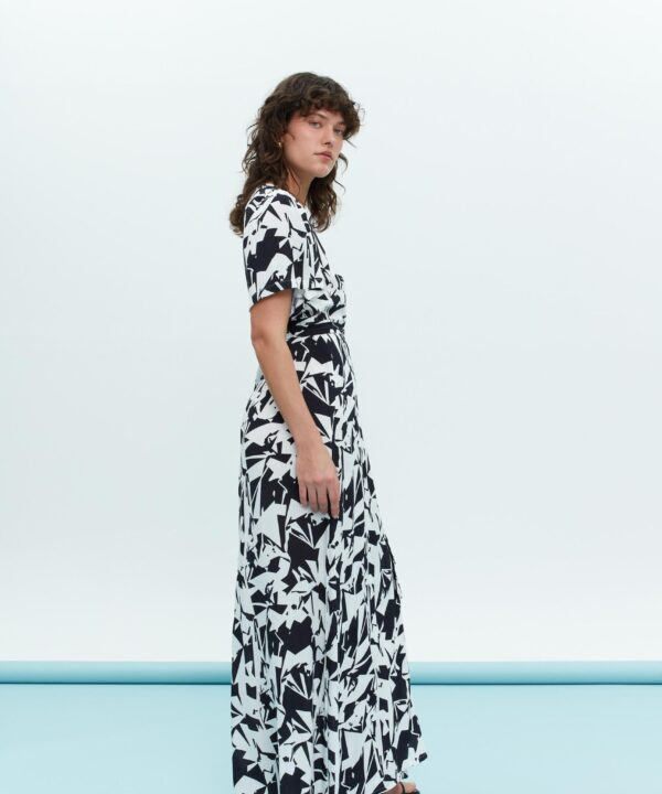 Alternative view of Black & White Tile Dress