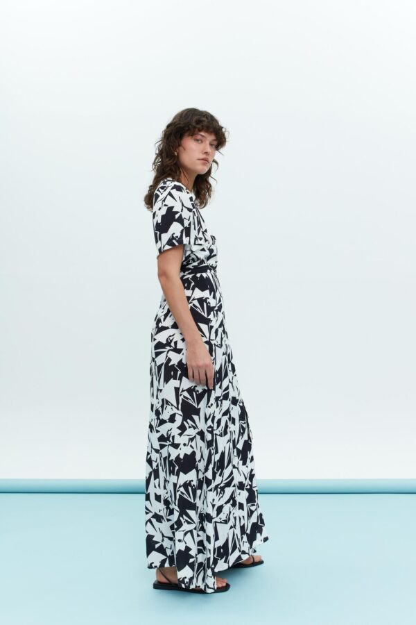 Alternative view of Black & White Tile Dress