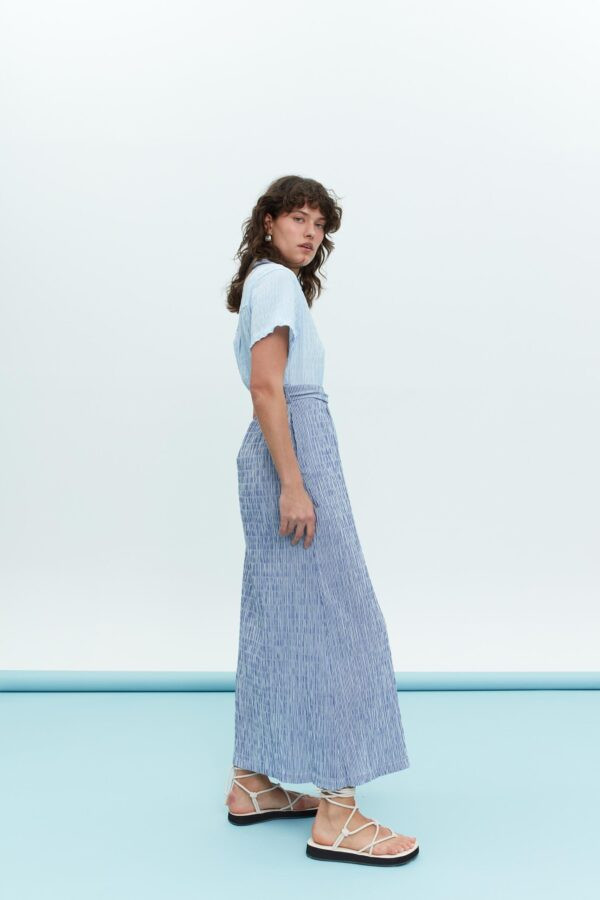 Alternative view of Strippy Long Dress With Front Opening