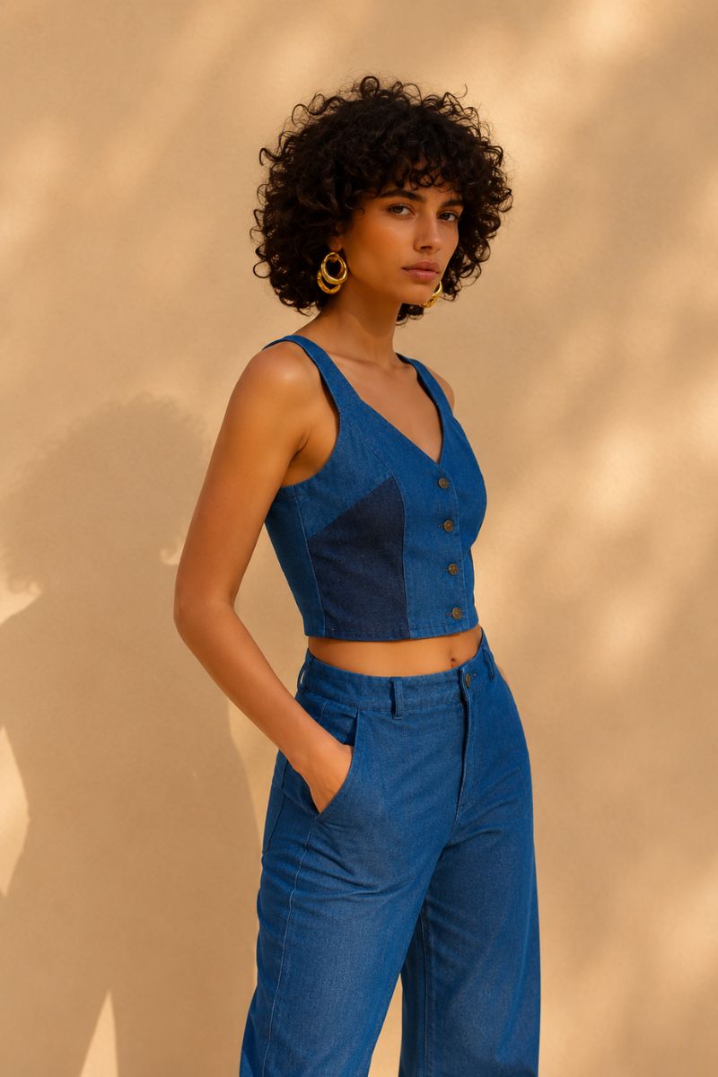 Alternative view of Denim Bustier