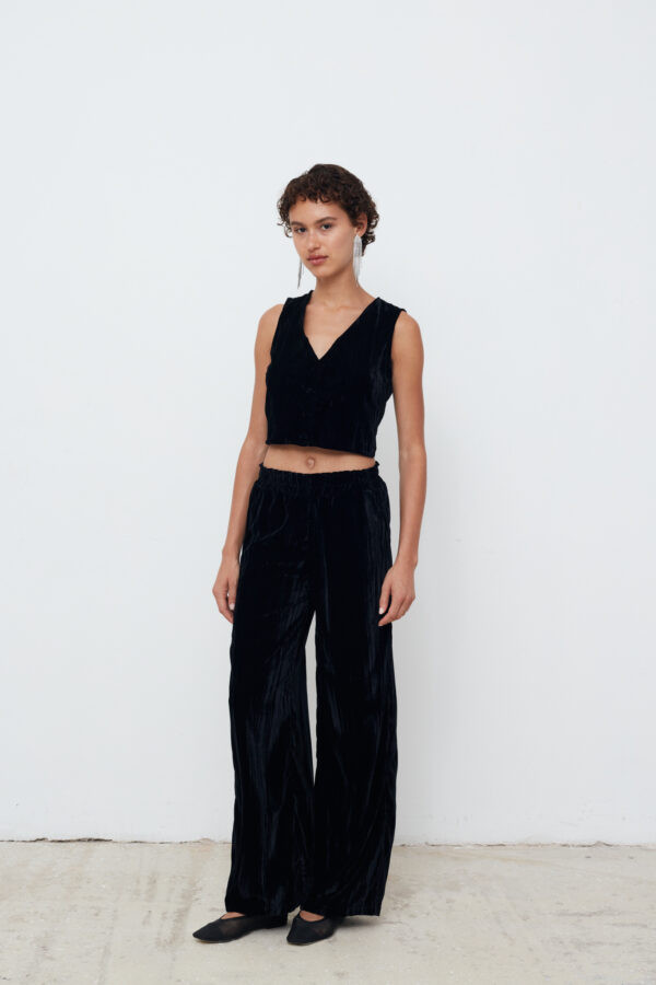 Crincle Velvet  Pants