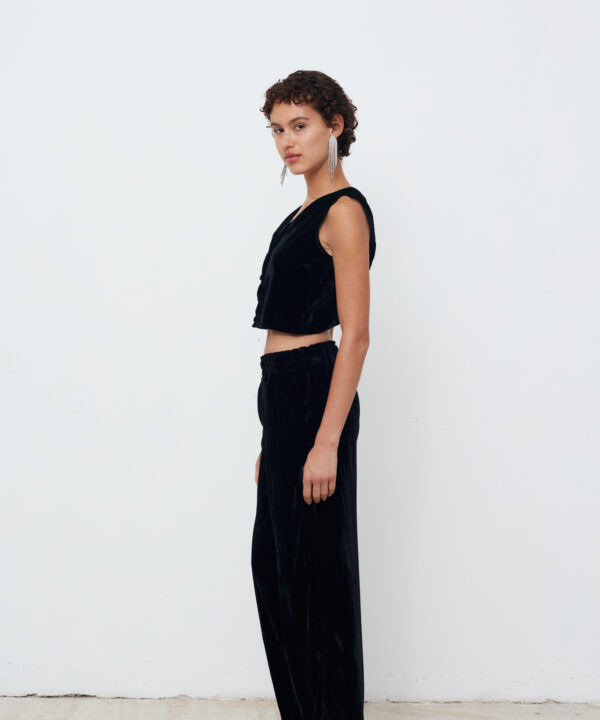 Alternative view of Crincle Velvet  Pants