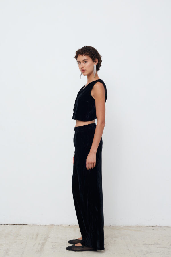 Alternative view of Crincle Velvet  Pants