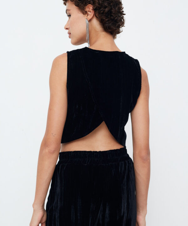 Alternative view of Crincle Velvet  Vest