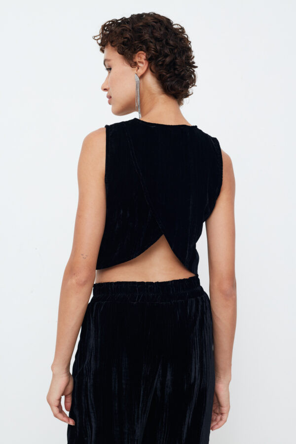 Alternative view of Crincle Velvet  Vest