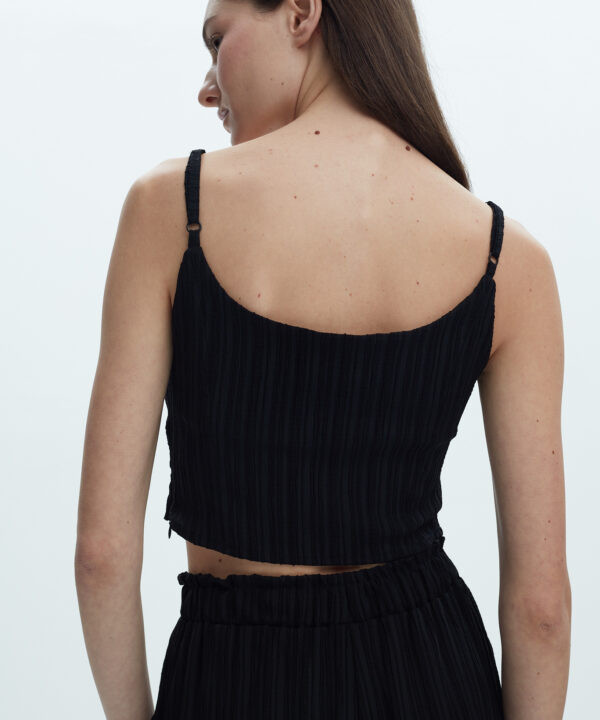 Alternative view of Pleated Knot Top