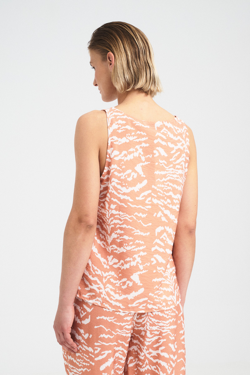 Sleeveless Zebra Flow Top - Image 7