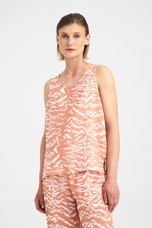 Open-Back Zebra Top