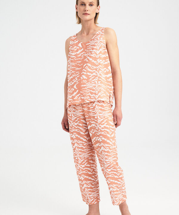Alternative view of Sleeveless Zebra Flow Top