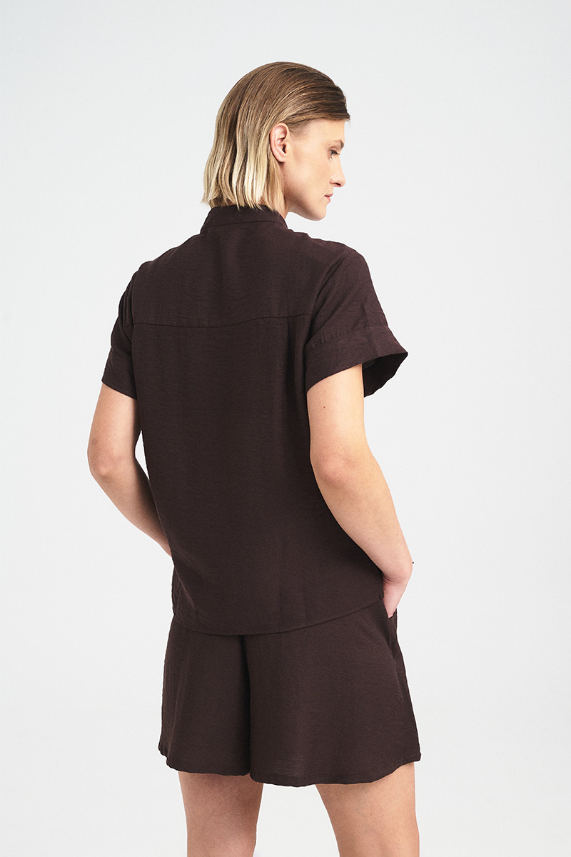 Tie-Neck Fluid Shirt - Image 9