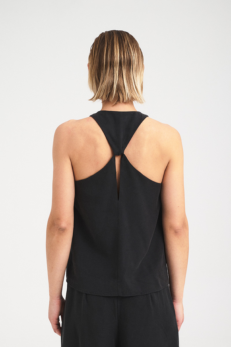 Alternative view of Open-Back Halter Top