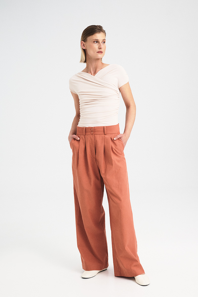 Off-Shoulder Wrap Top
