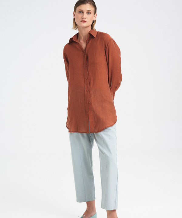 Oversized Sheer Tencel Shirt