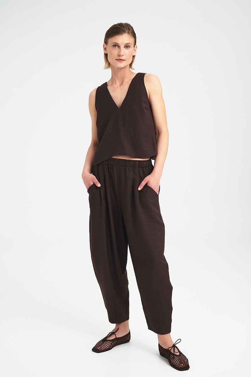 Sleeveless V-Neck Top