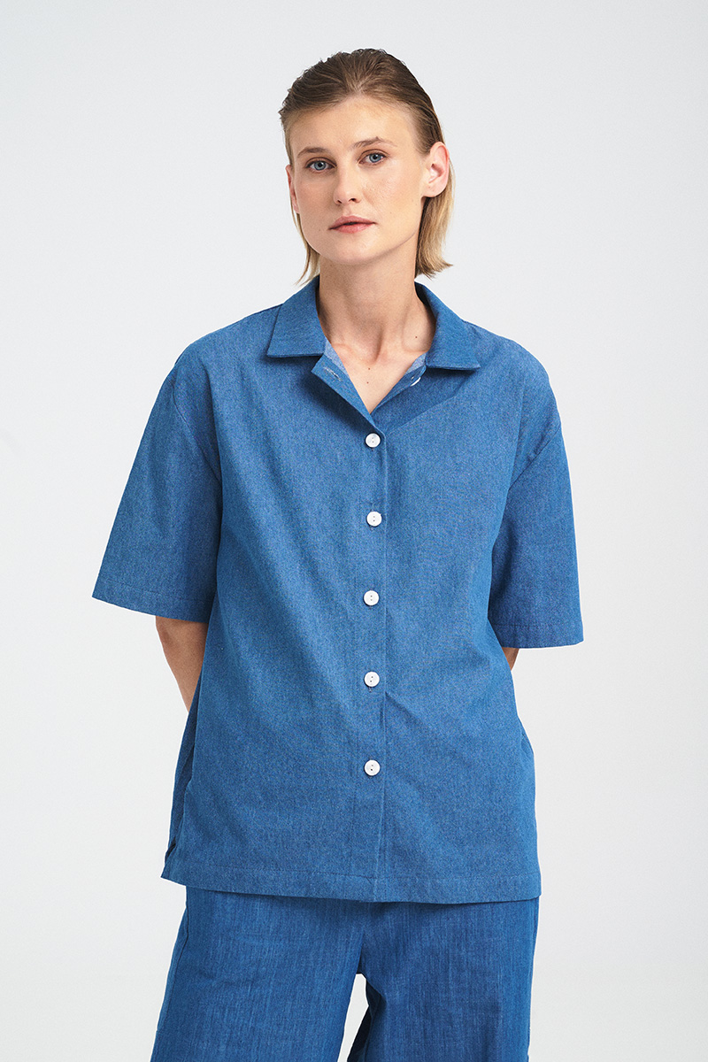 Alternative view of Short-Sleeve Denim Shirt