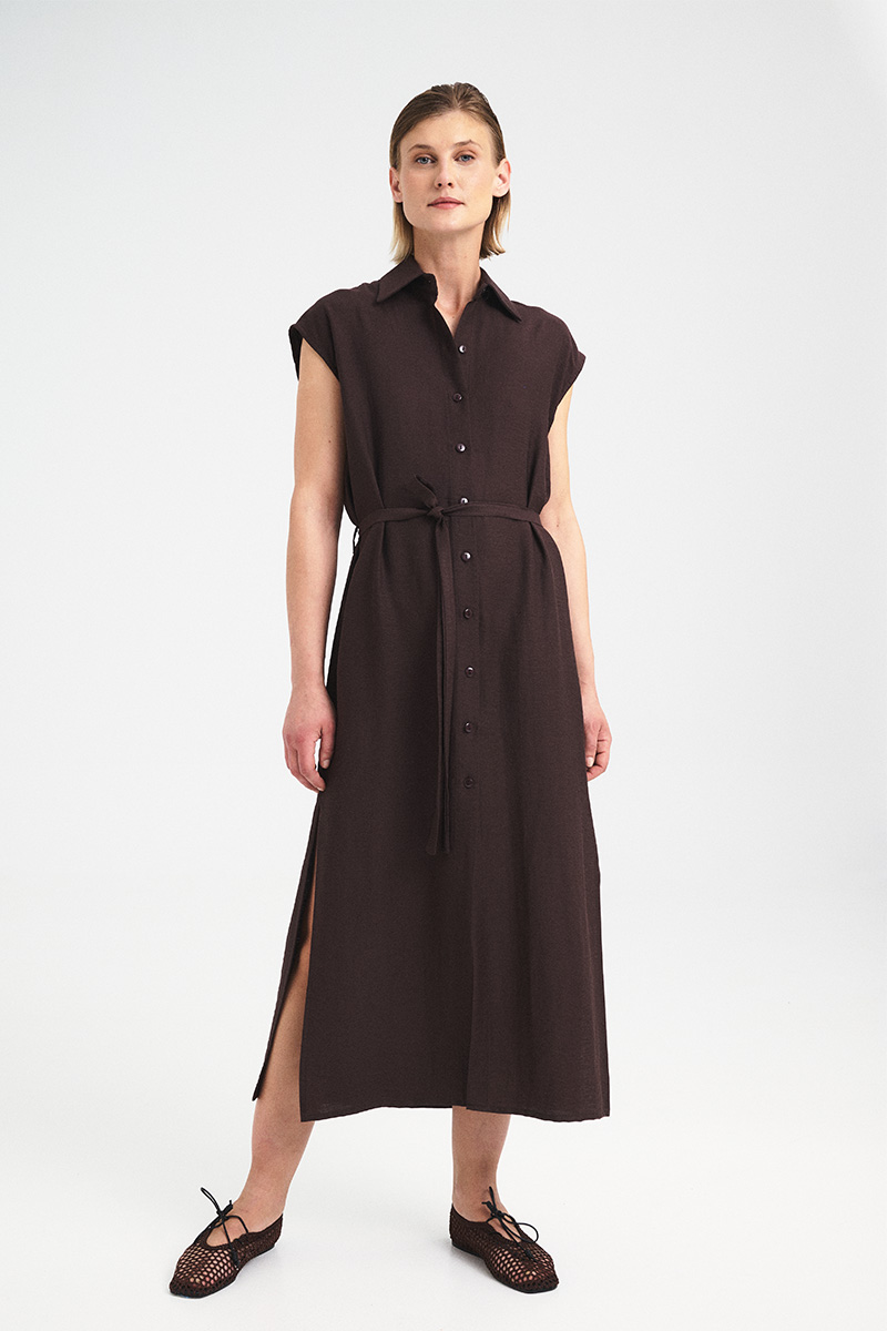 Kaia Belted Shirt Dress