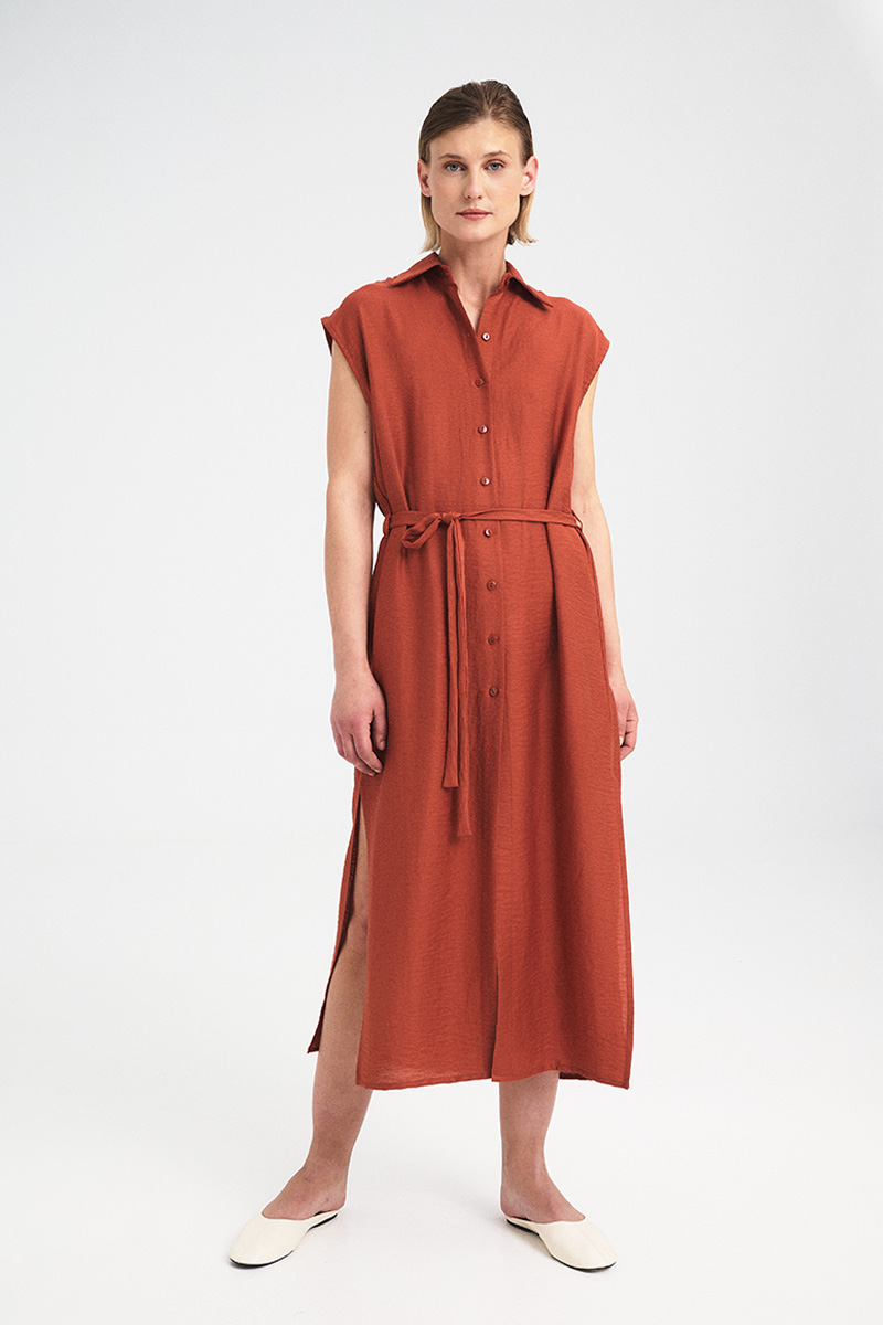 Kaia Belted Shirt Dress - Image 5