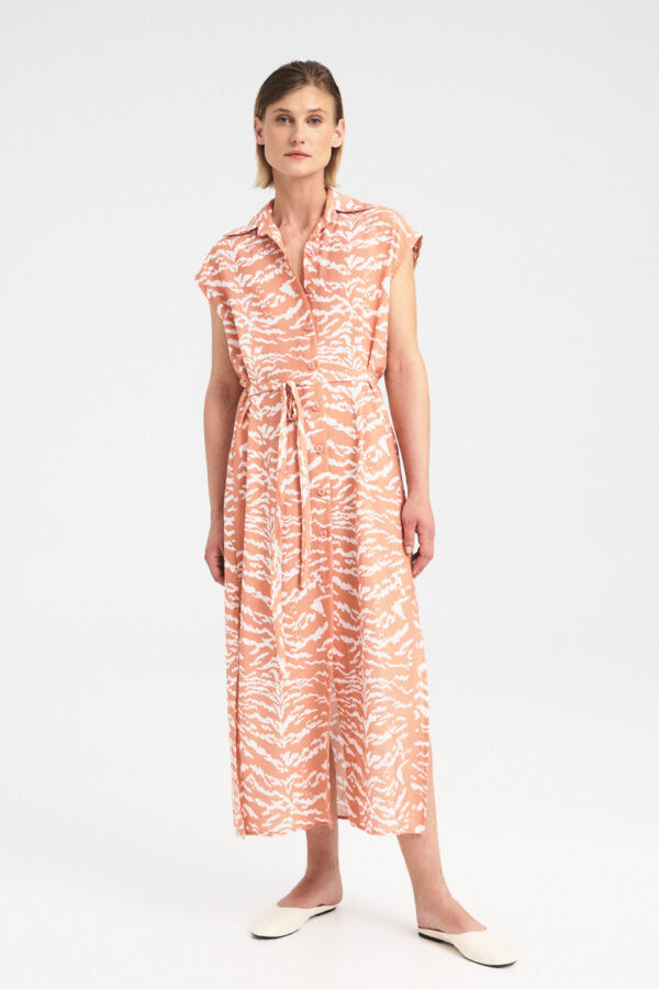 Alternative view of Kaia Printed Belted Shirt Dress
