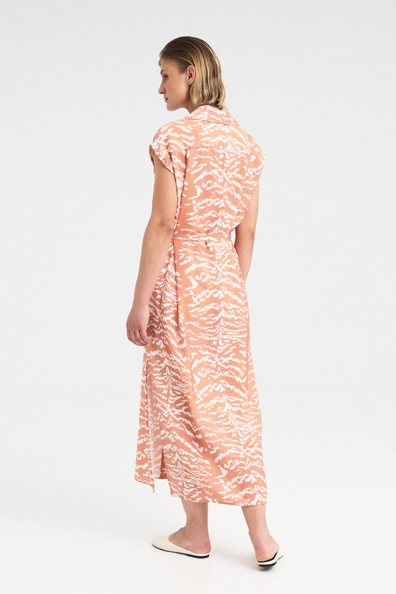 Kaia Printed Belted Shirt Dress - Image 3