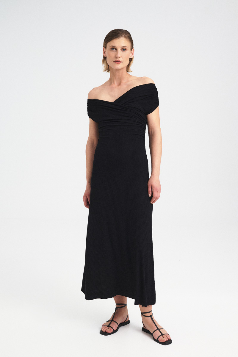 Alternative view of Drape Off-Shoulder Dress