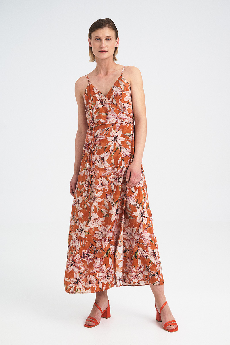 Lilies Wrap Dress