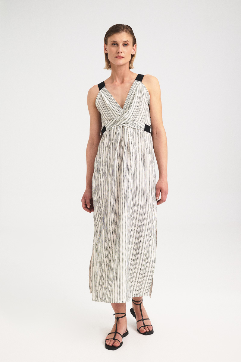 Alternative view of Twist Front Stripe Dress