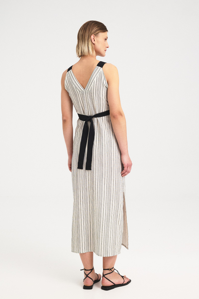 Twist Front Stripe Dress - Image 5