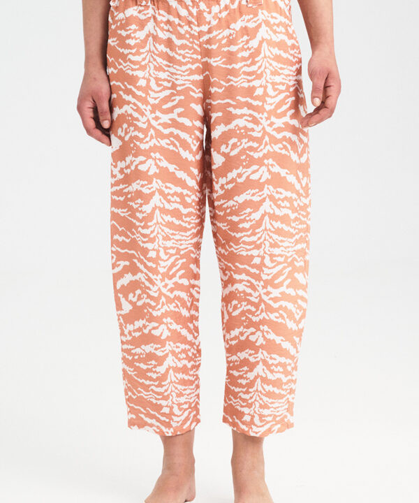 Alternative view of Soft Animal Print Tapered Pants