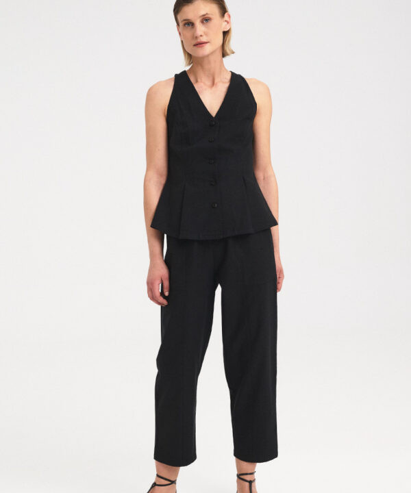 Cotton Patch Pocket Pants - Black, S