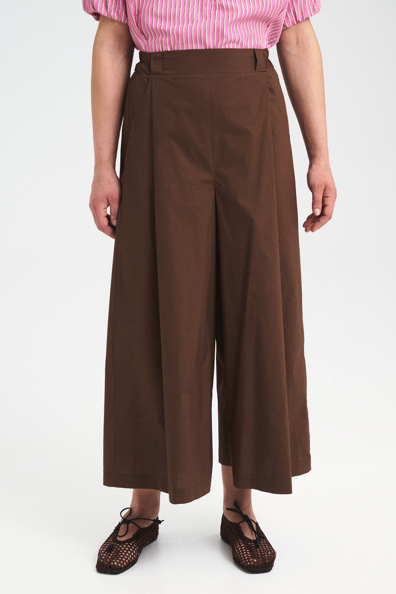 Alternative view of Wide-Leg Cotton Poplin Pants