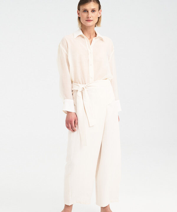 Alternative view of Wrap Front Tencel Pants