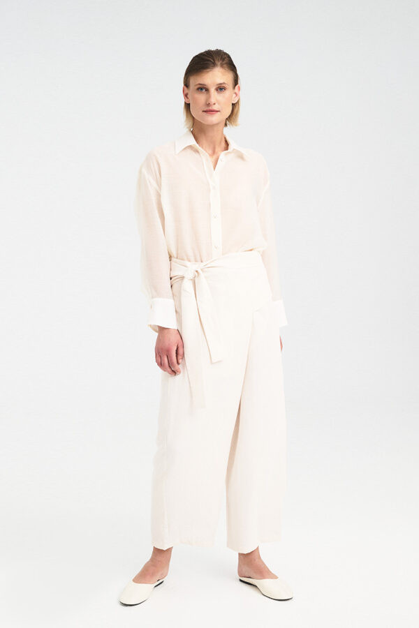 Alternative view of Wrap Front Tencel Pants