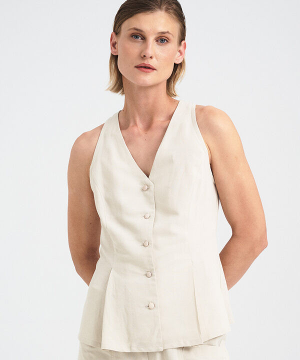 Alternative view of Tailored Buttoned Vest