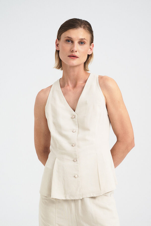 Alternative view of Tailored Buttoned Vest