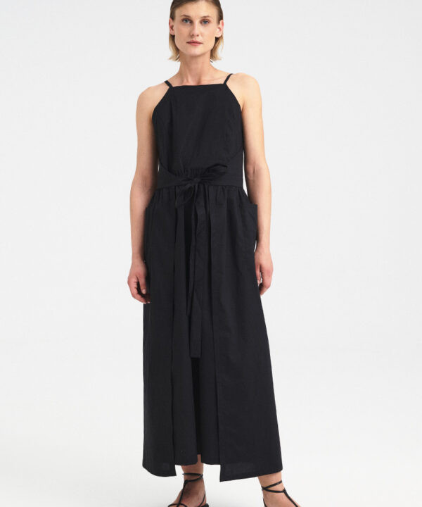 Tie-Waist Open-Side Dress