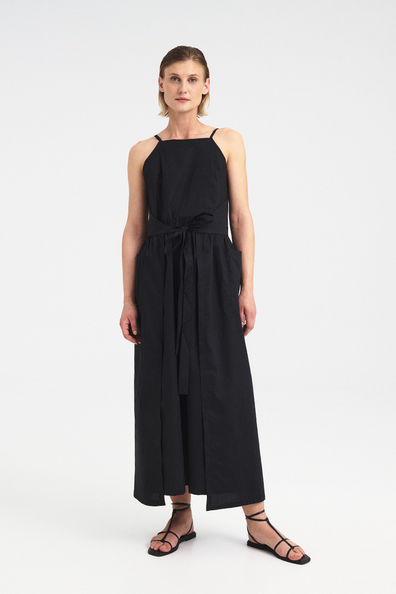 Tie-Waist Open-Side Dress