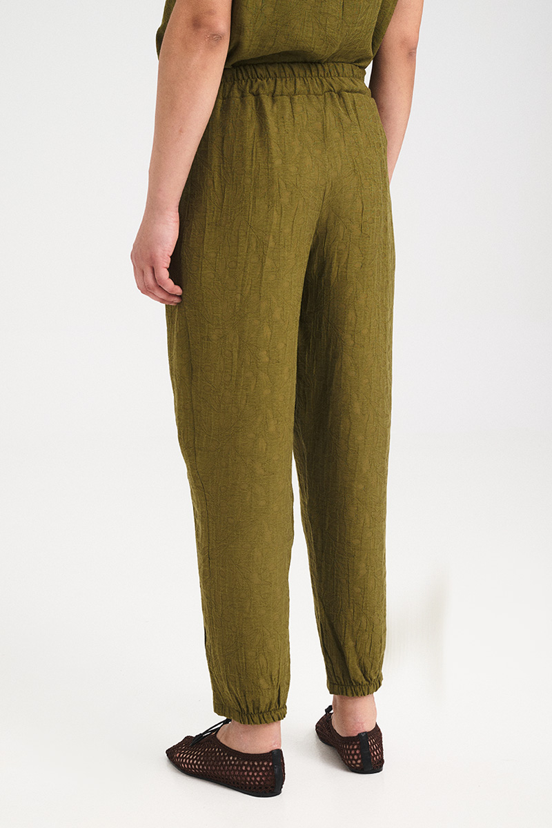 Alternative view of Textured Tapered Pants