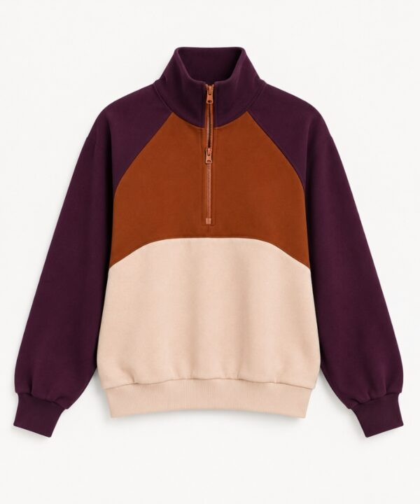Color-Block Half-Zip Sweatshirt