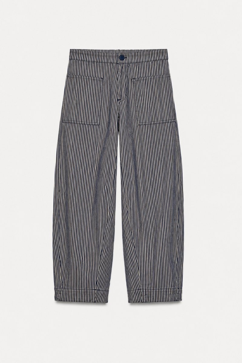 As Is Striped Denim Trousers - Image 3