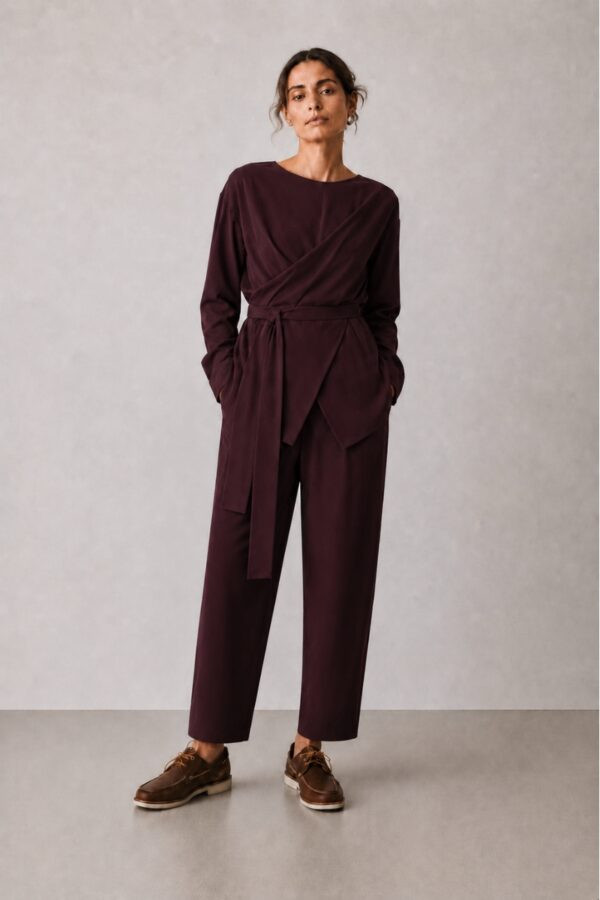 Relaxed Tapered Τwill Pants