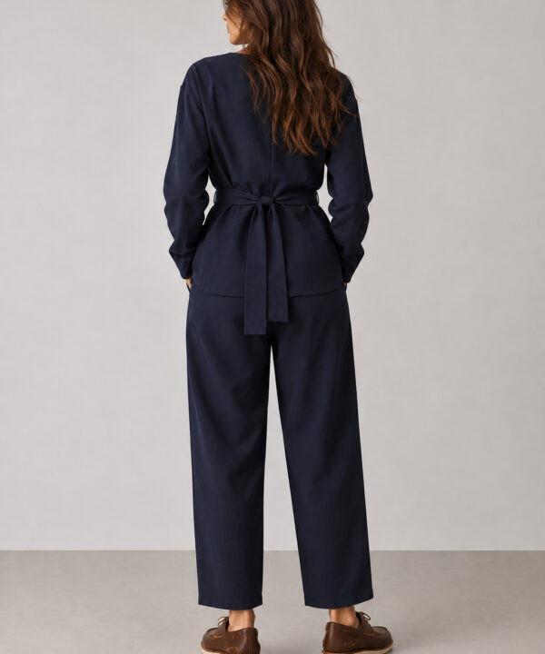 Alternative view of Relaxed Blue Τwill Pants