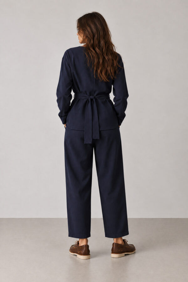 Alternative view of Relaxed Blue Τwill Pants