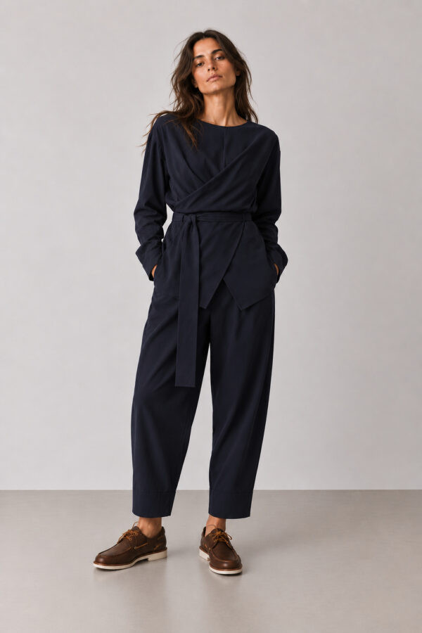 Relaxed Blue Τwill Pants